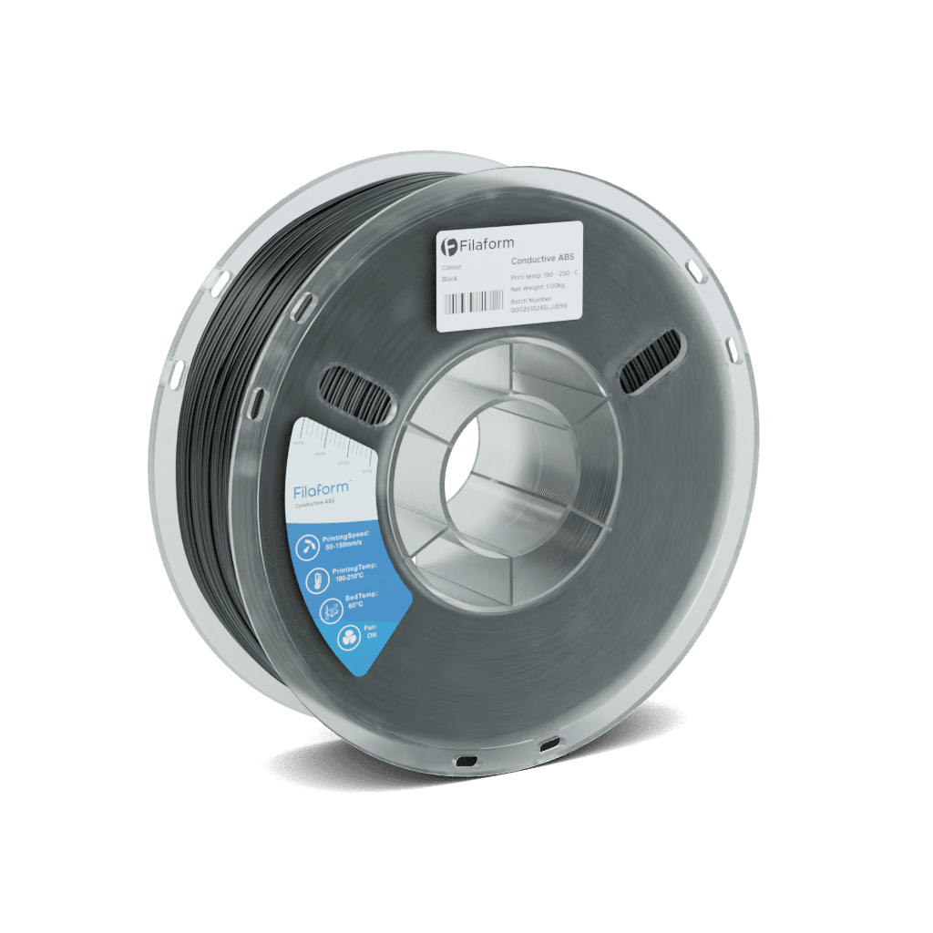 A 1kg spool of Filaform Anti-Static ESD ABS in Black, 1.75 mm