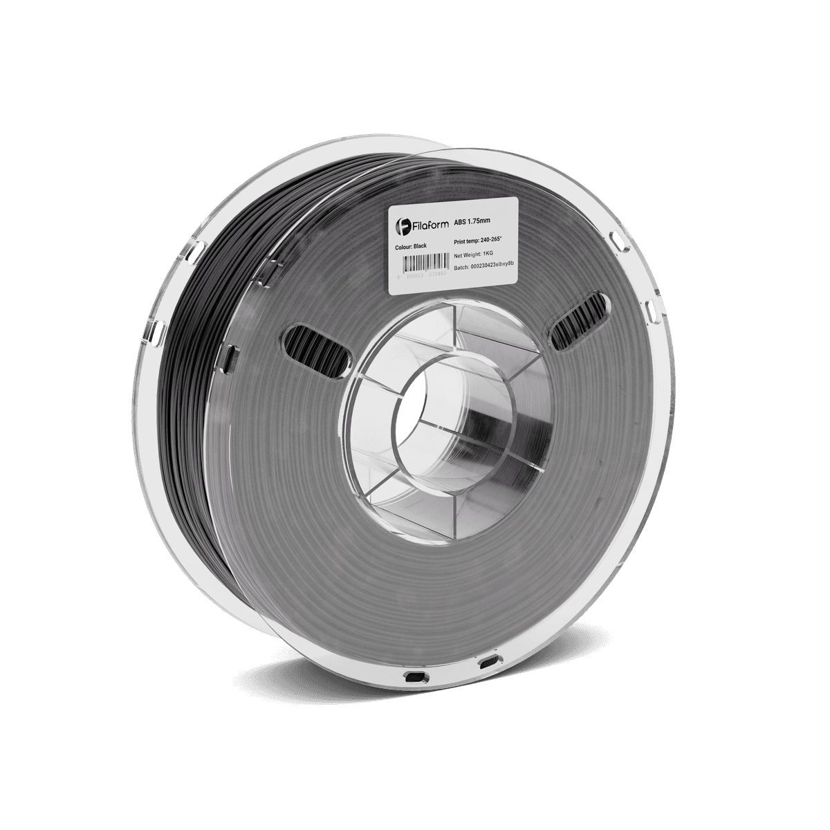 A 1kg spool of Filaform ABS in Black