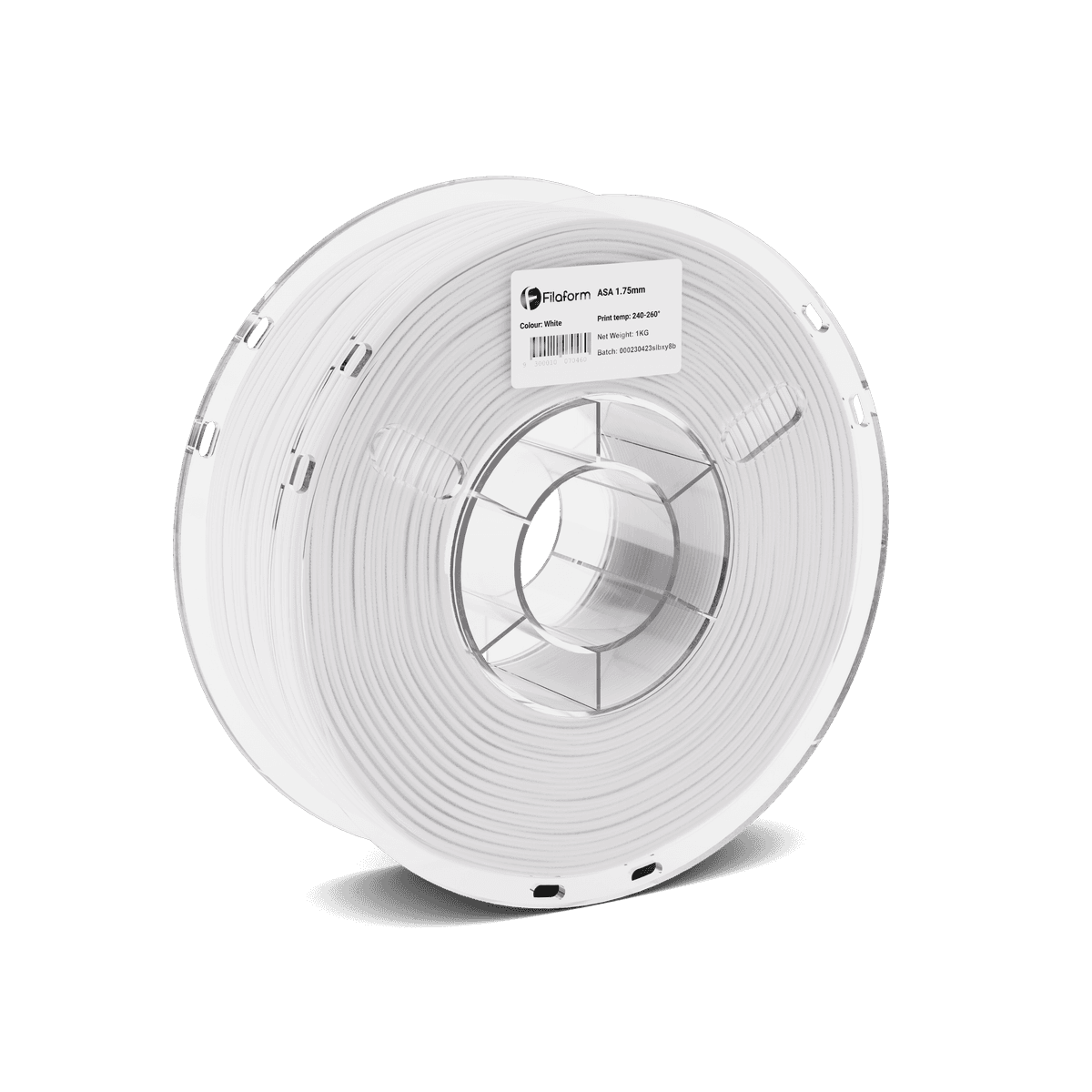 A 1kg spool of Filaform ASA in White